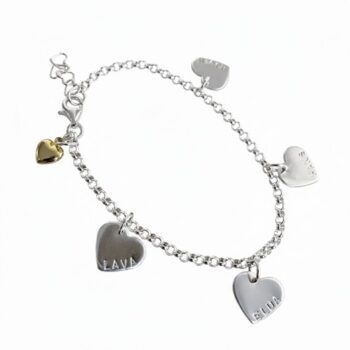 armband med hjärtan