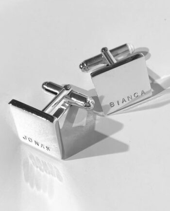 Square Cufflinks with Name