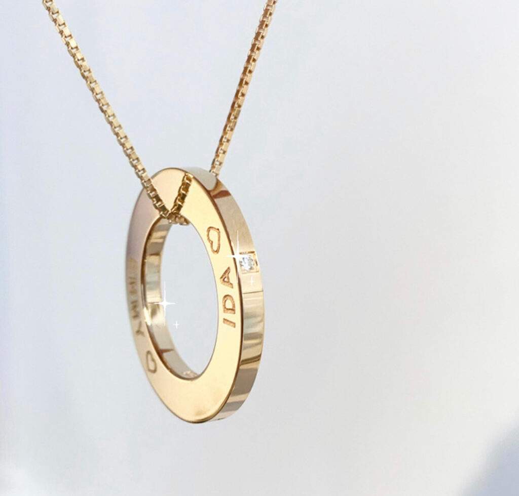 Lucky Coin Namnsmycke Guld | Namnhalsband Namnsmycken.com