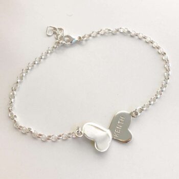 butterfly namnarmband