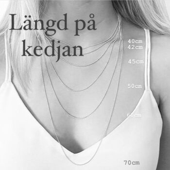 Diabeteshalsband i äkta silver