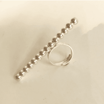 Kulring i äkta silver