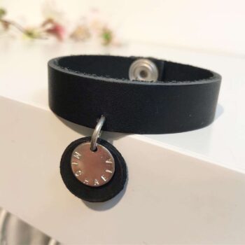 läderarmband med coin