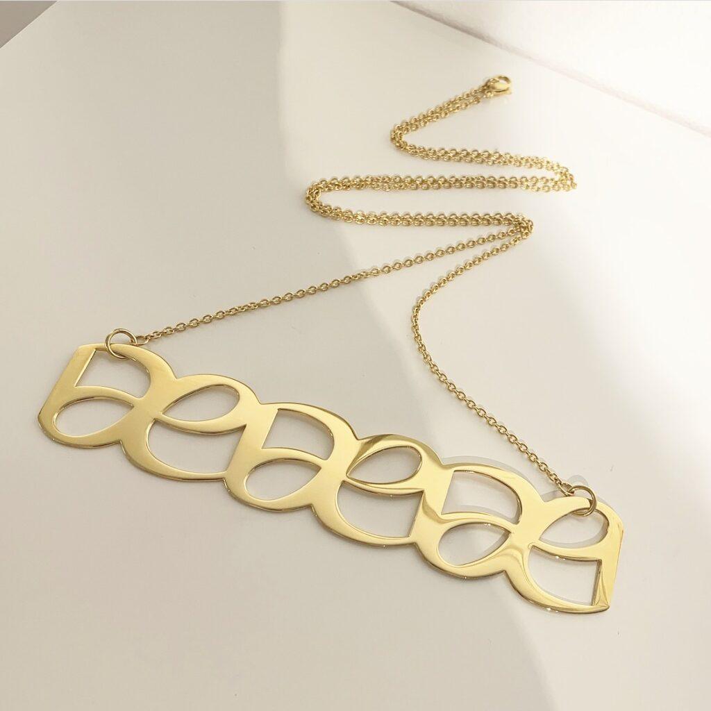 Signature necklace – guld