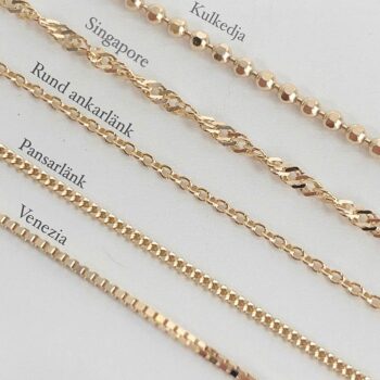 Guldhjärta med namn & gravyr