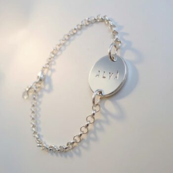 Coin namnarmband parad – armband med gravyr