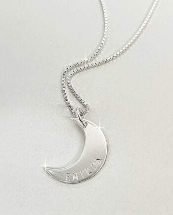 moon name necklace