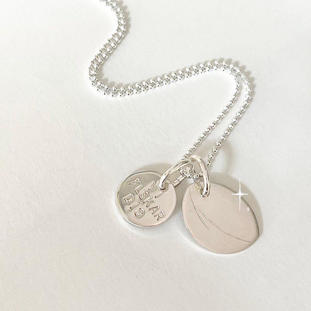 You’re the bean in my espresso – namnhalsband med kaffeböna i silver