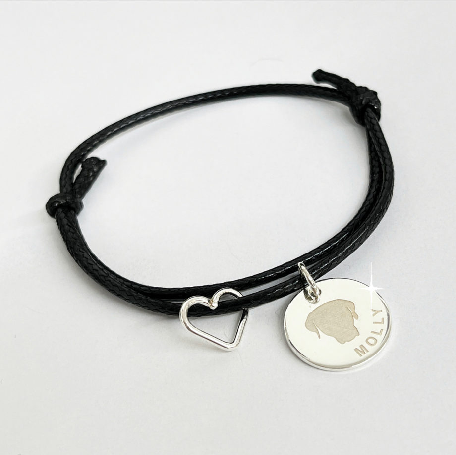 bracelet with silhouette