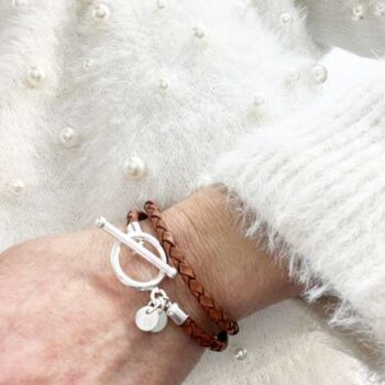 Harmony läderarmband med namn