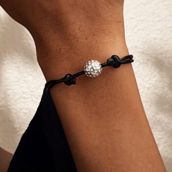 Armband med golfboll i silver