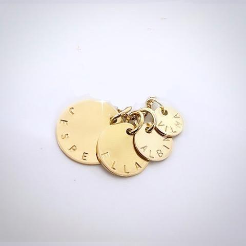 coin i 18K guld - light